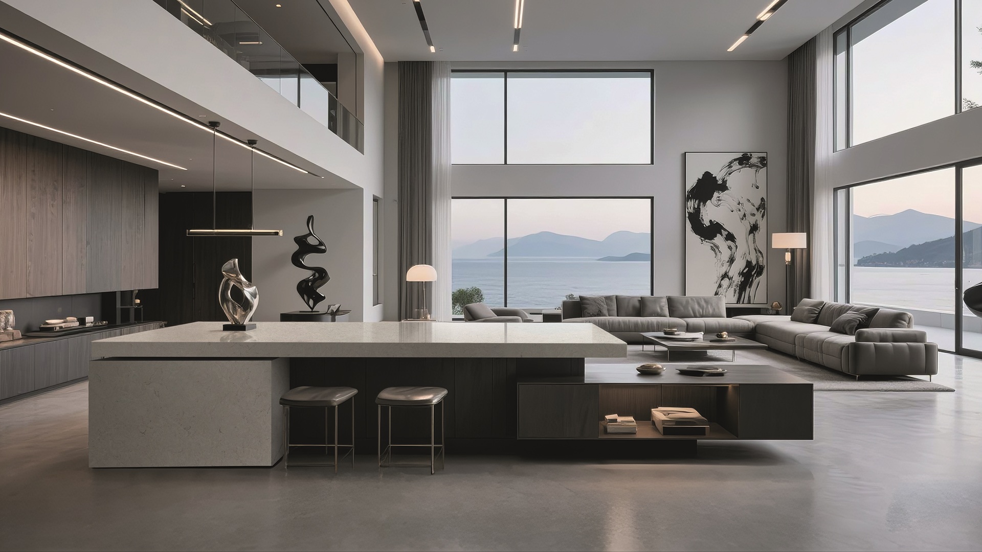 Aurea Surfaces Bianco Argento ZERO Collection application