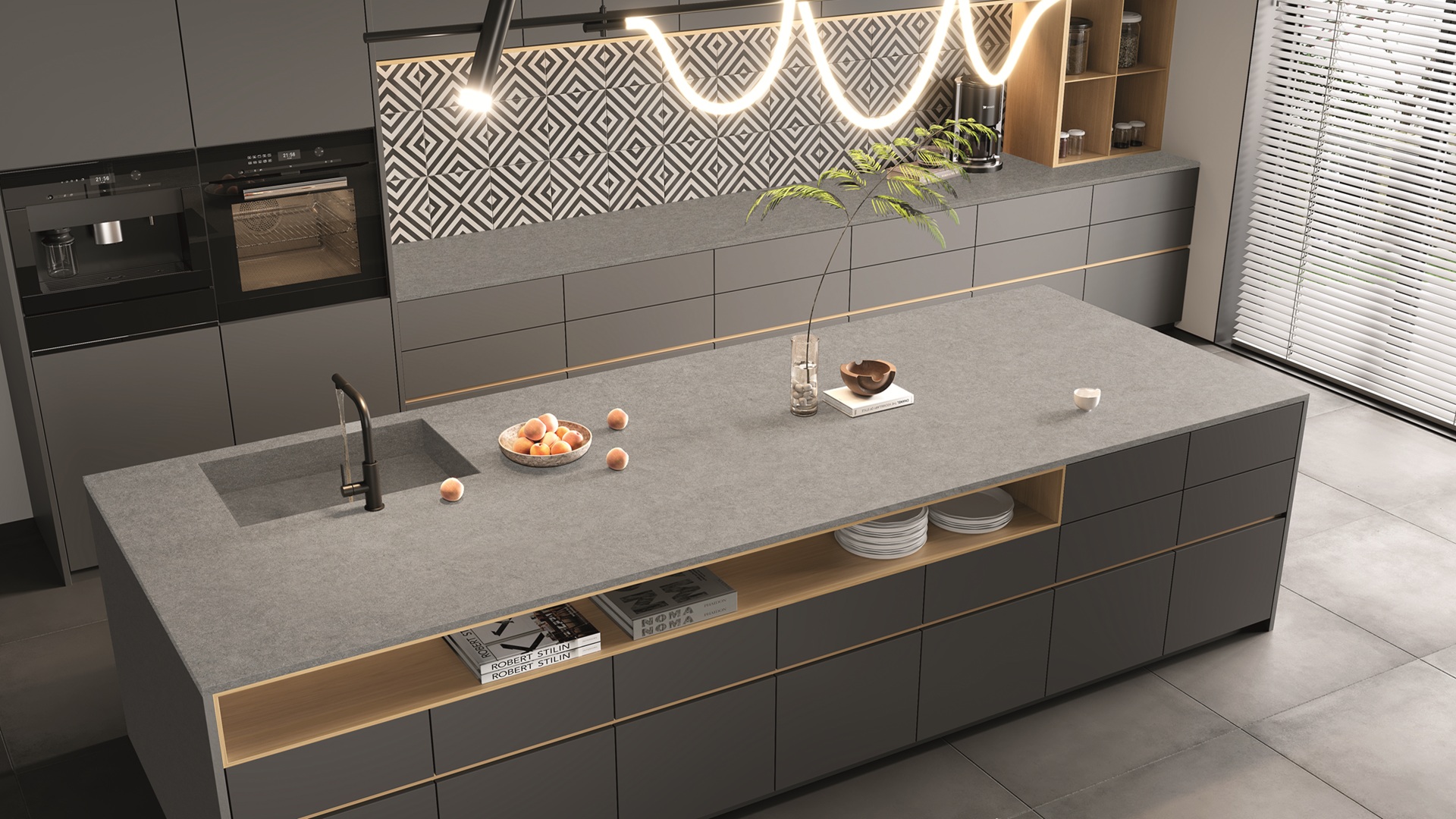 Aurea Surfaces Cemento Vento ZERO Collection application